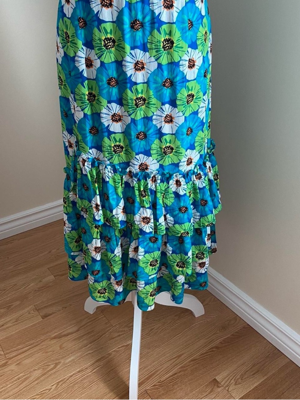 Pappagallo Teal Dress with Lime Green Label - Picture 6 of 8